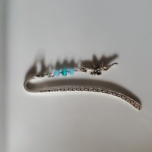 Metal Bookmark with elegant Fairy Charm.